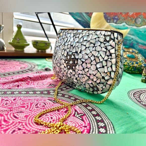 Copper & Shell handbag from Morocco (Handcrafted) - Picture 5 of 7